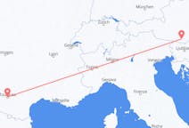 Flyg från Klagenfurt, Österrike till Toulouse, Frankrike