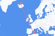 Flyreiser fra Alger, Algerie til Akureyri, Island