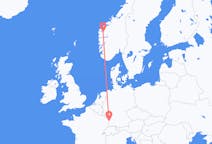 Flyreiser fra Sandane, Norge til Strasbourg, Frankrike