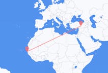 Flyrejser fra Dakar til Malatya
