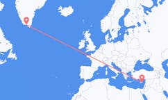 Fly fra Larnaca til Qaqortoq