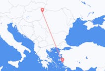 Vuelos de Debrecen, Hungría a Samos, Grecia