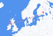 Loty z Lappeenranta, Finlandia z Derry, Irlandia Północna