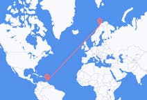 Flyg från St George's, Grenada till Bardufoss, Norge