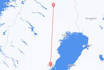 Vluchten van Umeå naar Gällivare