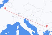 Vluchten van Plovdiv, Bulgarije naar Parijs, Frankrijk