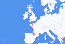 Flights from Zaragoza in Spain to Edinburgh in Scotland