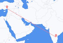 Vluchten van Kadapa, India naar Adana, Turkije