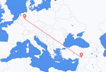 Flyreiser fra Gaziantep, Tyrkia til Dortmund, Tyskland