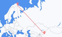 Flyg från Aksu City, Kina till Kirkenes, Norge