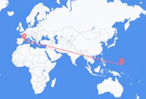 Flüge von Bundesstaat Chuuk, Mikronesien nach Barcelona, Spanien