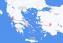 トルコのデニズリから、ギリシャのプリベザまでのフライト