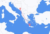 Flüge aus Tivat, Montenegro nach Chania, Griechenland