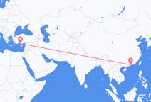 Flyreiser fra Shenzhen, til Gazipaşa