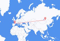 Flights from Chita, Russia to Lourdes, France