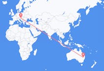 Flyreiser fra Moree, Australia til Graz, Østerrike
