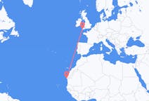 出发地 毛里塔尼亚出发地 努瓦迪布前往英格兰的紐奎的航班