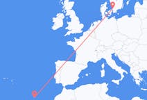 Flyreiser fra Funchal, Portugal til Angelholm, Sverige