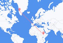 Flights from from Gambela to Kangerlussuaq