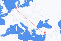 Vluchten van Bremen, Duitsland naar Adana, Turkije