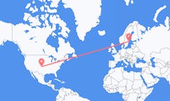 Flyreiser fra Liberal, USA til Stockholm, Sverige