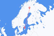 Vluchten van Pajala naar Visby