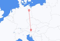 Vluchten van Klagenfurt, Oostenrijk naar Berlijn, Duitsland