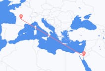 Flyreiser fra Akaba, Jordan til Brive-la-gaillarde, Frankrike