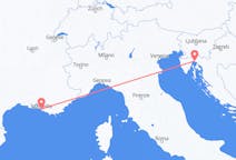 Vluchten van Rijeka, Kroatië naar Marseille, Frankrijk