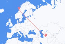 Flyreiser fra Asjkhabad, Turkmenistan til Brønnøysund, Norge