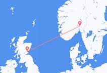 ノルウェーのオスロから、スコットランドのダンディーまでのフライト