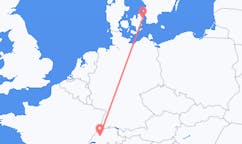 Flyg från Bern, Schweiz till Köpenhamn, Danmark