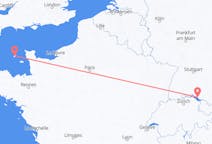 Flyreiser fra Saint Peter Port, Guernsey til Friedrichshafen, Tyskland