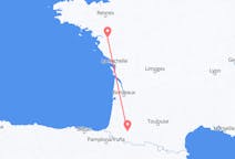 Fly fra Nantes til Pau, Pyrénées-Atlantiques