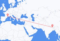 Flights from Tumlingtar, Nepal to Montpellier, France