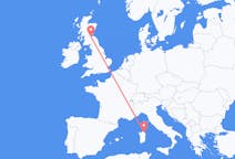 Flyrejser fra Olbia, Italien til Edinburgh, Skotland