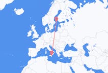 Flyrejser fra Mariehamn, Åland til Catania, Italien