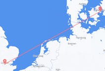 Flyreiser fra London, til København