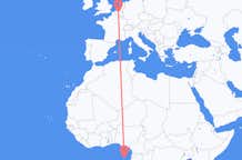 Flyreiser fra São Tomé, til Brussel