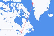 캐나다 토론토에서 출발해 그린란드 우퍼나비크에게(으)로 가는 항공편