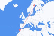 Flyg från Agadir, Marocko till Umeå, Sverige