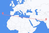 Flyreiser fra Jodhpur, India til Ponta Delgada, Portugal
