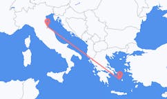 Flights from Rimini, Italy to Parikia, Greece