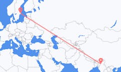 出发地 缅甸出发地 霍馬林目的地 瑞典斯德哥尔摩的航班