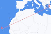 Flyreiser fra São Vicente, Kapp Verde til Izmir, Tyrkia
