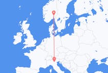 Flyrejser fra Oslo, Norge til Verona, Italien