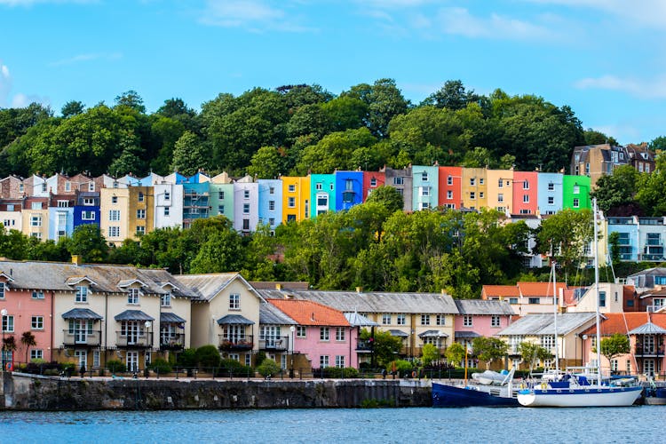 Photo of Bristol Cityscape and it's colorful houses.