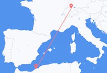 Flyg från Oran, Algeriet till Zürich, Schweiz