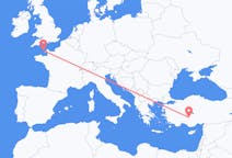 Flyg från Konya, Turkiet till Guernsey, Guernsey
