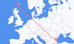 Flights from North Ronaldsay, the United Kingdom to Burgas, Bulgaria